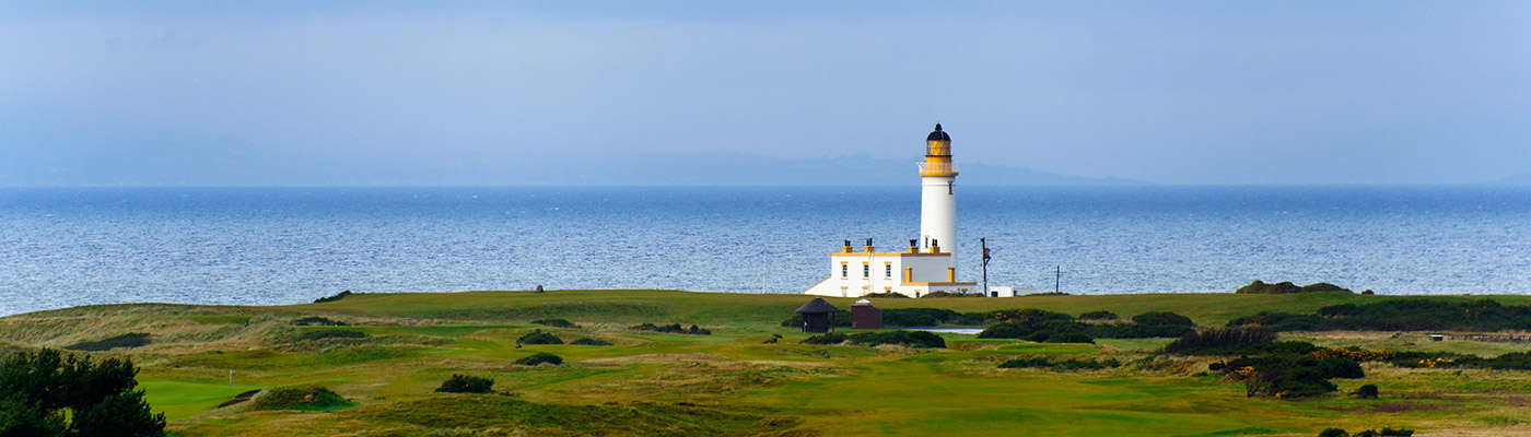 Lighthouse on a golf course