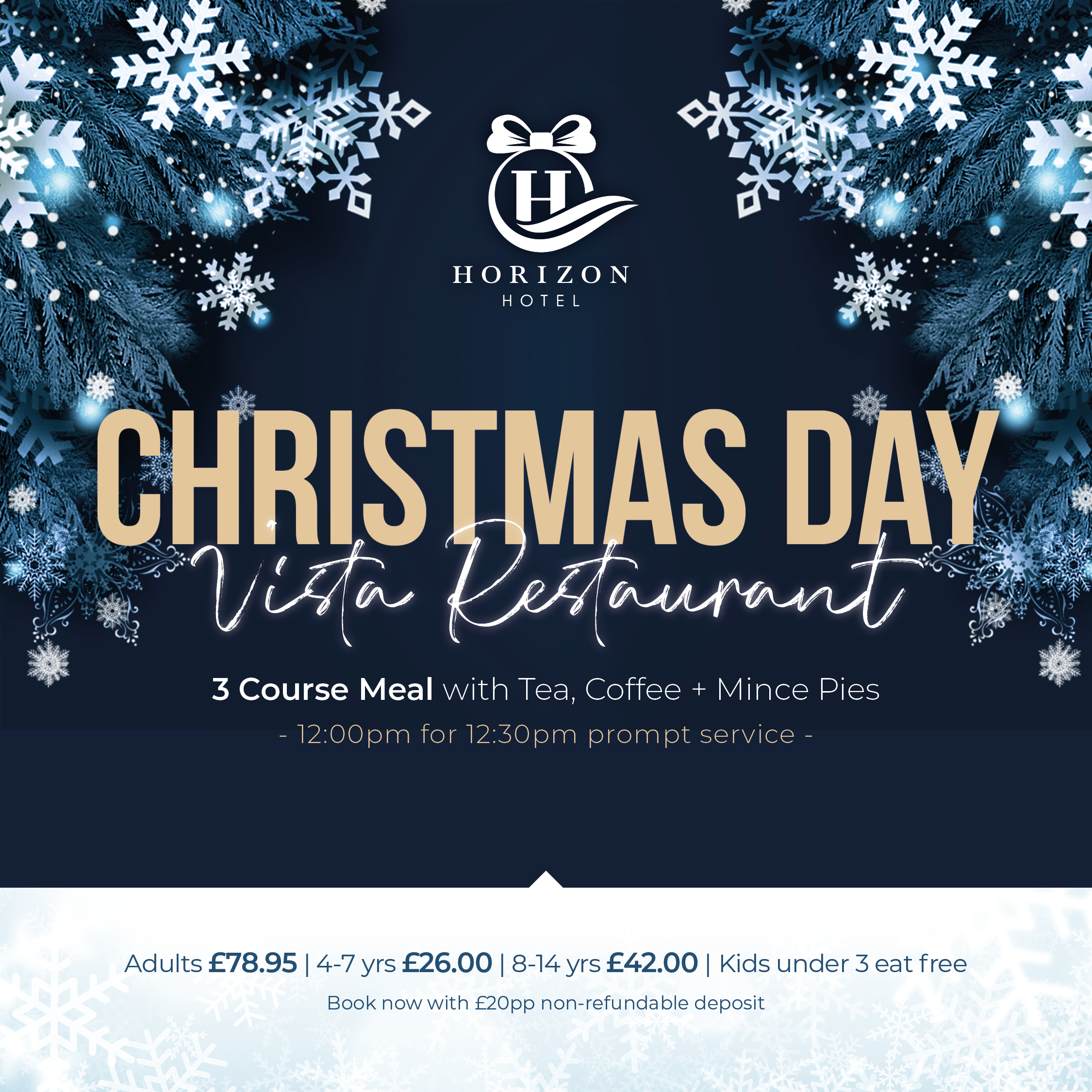 Christmas Day Vista Restaurant
